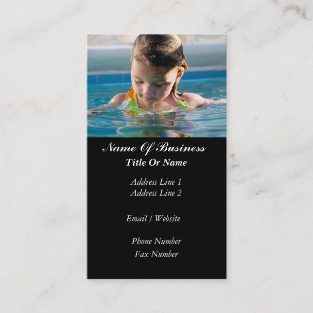 Swimming Pools Business Card (Front)