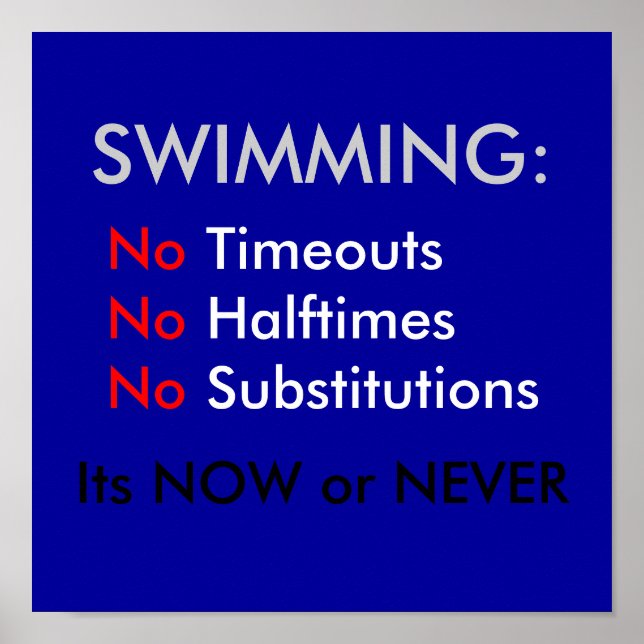 Swimming Poster (Front)
