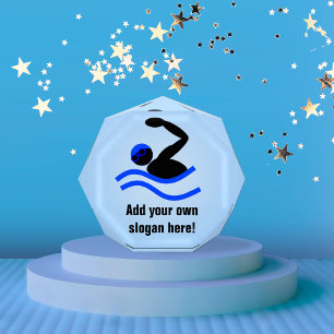 Swimming Prize - Add Caption to this Swimmer Logo Award