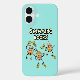 Swimming Rocks iPhone 16 Case