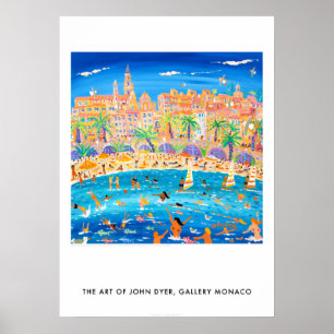 Swimming Sailing and Snorkeling in Menton France Poster