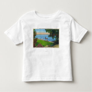 Swimming Scene at Cayuga Lake State Park Toddler T-Shirt