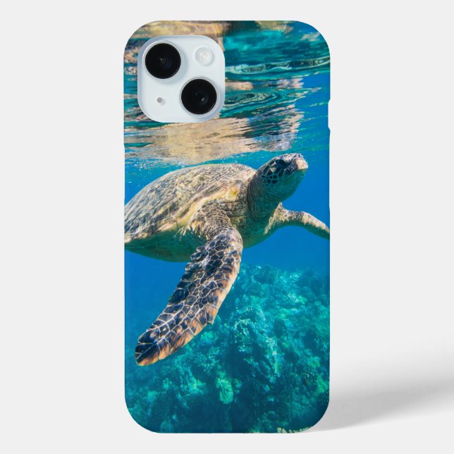 Swimming Sea Turtle Case-Mate iPhone Case (Back)