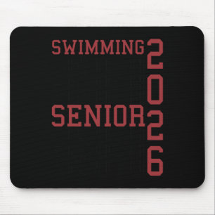 Swimming Senior Night Swim Senior 2026 Graduation  Mouse Pad