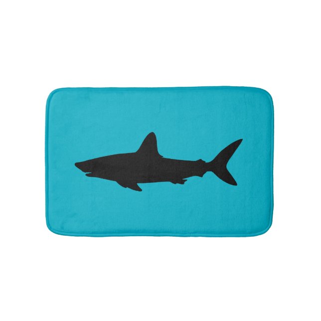 Swimming Shark Bath Mat (Front)