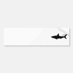 Swimming Shark Bumper Sticker