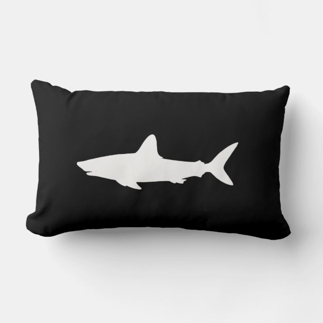Swimming Shark Lumbar Cushion (Front)