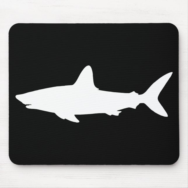 Swimming Shark Mouse Pad (Front)