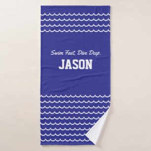 Swimming Sport Towel – Swim Fast, Dive Deep Swim