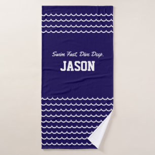 Swimming Sport Towel – Swim Fast, Dive Deep   Swim