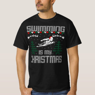 Swimming Sports Outdoors Is My Christmas Gift T-Shirt