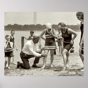 SWIMMING SUIT SKIRT PATROL 1922 POSTER
