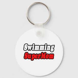 Swimming SuperMom Key Ring