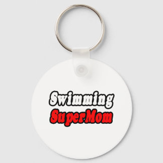 Swimming SuperMom Key Ring