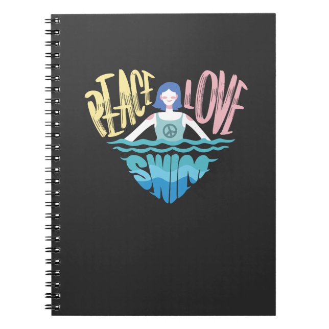 Swimming Swim Gift Notebook (Front)