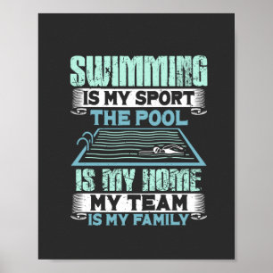 Swimming Swim Gift Poster
