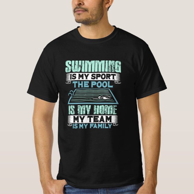 Swimming Swim Gift T-Shirt (Front)
