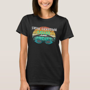 Swimming Swim Grandma Swimmer Sport Goggles T-Shirt