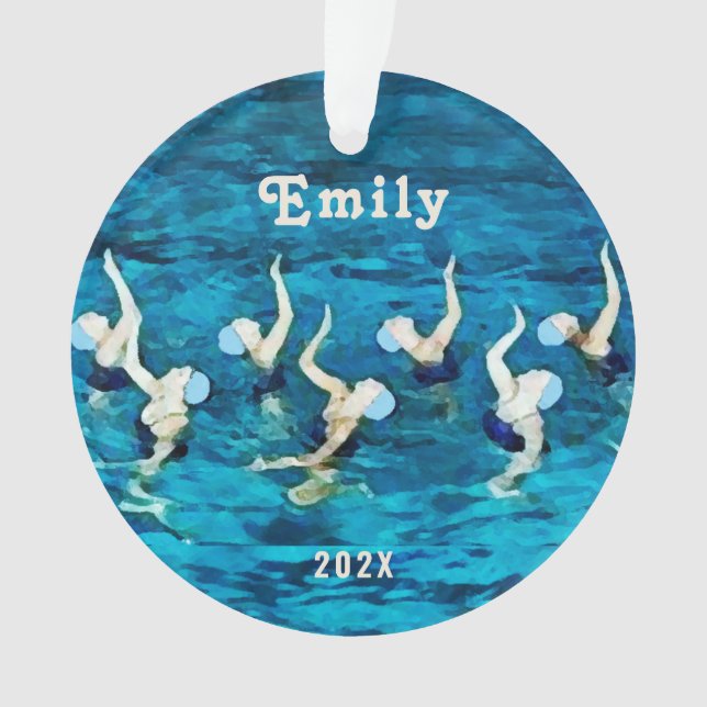 Swimming Synchronised Collectable Ornament (Front)