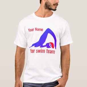 Swimming team, your name, freestyle swimmer T-Shirt