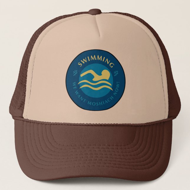 Swimming Trucker Hat (Front)