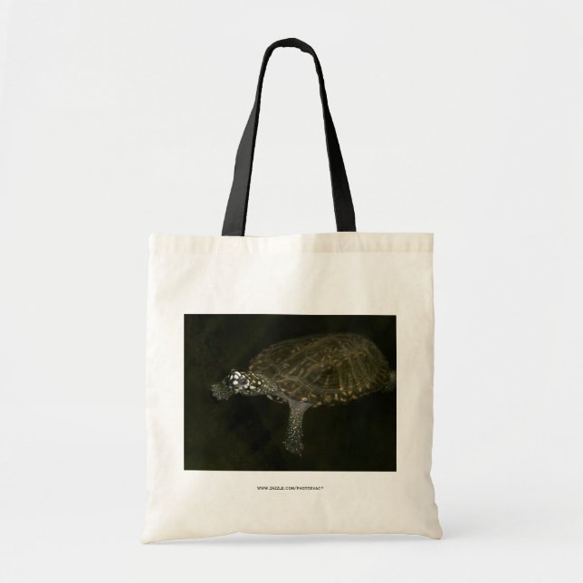 Swimming Turtle Tote Bag (Front)