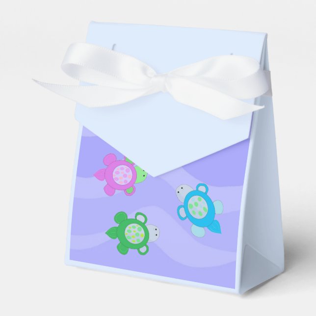Swimming Turtles Favour Box (Front Side)
