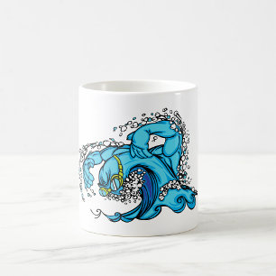 Swimming Wave Coffee Mug