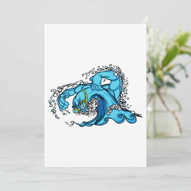 Swimming Wave Invitation (Creator Uploaded)