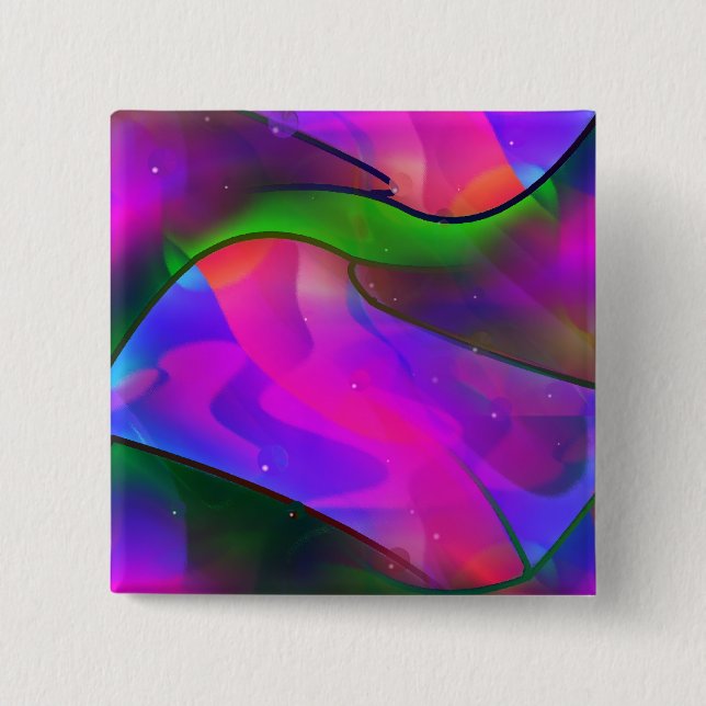 Swimming with Dolphins 15 Cm Square Badge (Front)