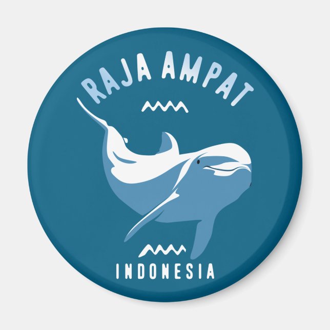 Swimming with Dolphins at Raja Ampat Magnet (Front)