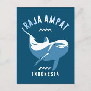 Swimming with Dolphins at Raja Ampat Postcard