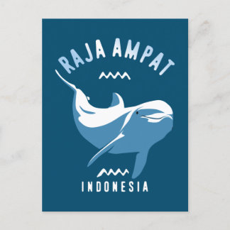 Swimming with Dolphins at Raja Ampat Postcard