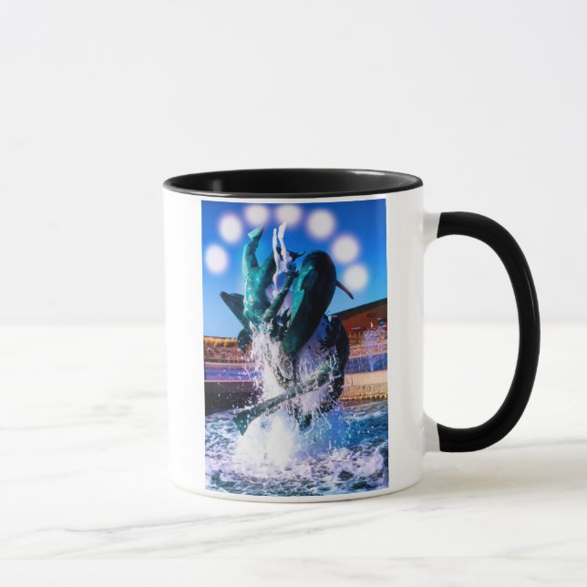 Swimming with dolphins mug (Right)