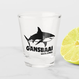 Swimming With Great White Sharks - Gansbaai Diving Shot Glass