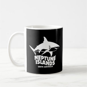 Swimming With Great White Sharks Neptune Islands Coffee Mug
