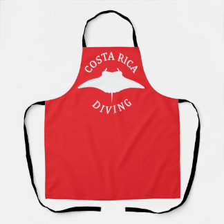 Swimming With Manta Ray - Costa Rica Scuba Diving Apron
