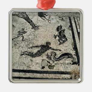 Swimming with the Dolphins, from the Frigidarium o Metal Tree Decoration