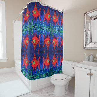 Swimming with the Fishes Shower Curtain
