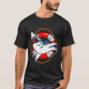 Swimming with the shark - save the ocean T-Shirt