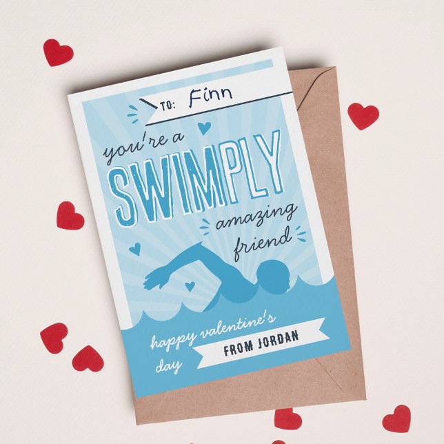 Swimply Amazing | Swim Valentine's Day Card (Creator Uploaded)