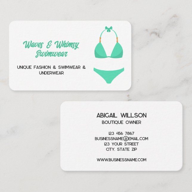 Swimwear Business Card (Front/Back)