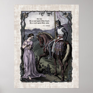 Swinburne "An Old Saying" Victorian Art Poster