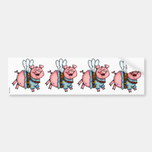 swine flew scrapbook sticker
