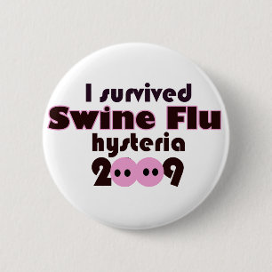 Swine Flu 6 Cm Round Badge