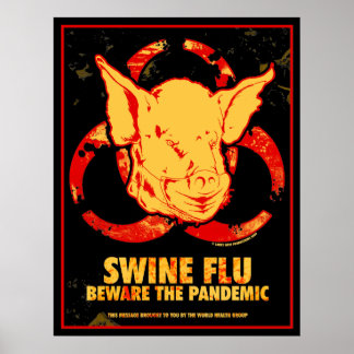 SWINE FLU - Beware The Pandemic! Poster