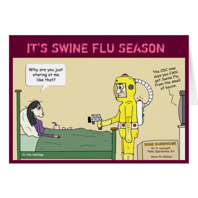Swine Flu Card (Front Horizontal)