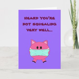 Swine Flu get well card