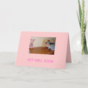 swine flu, GET WELL SOON Card