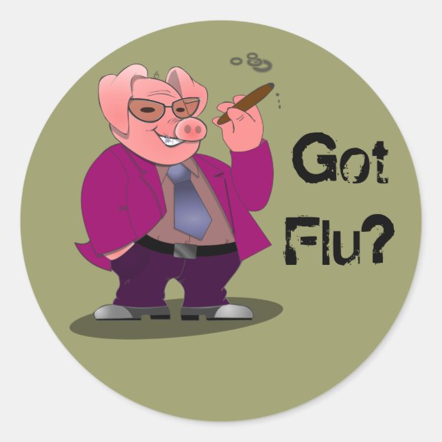 Swine Flu Stickers (Front)